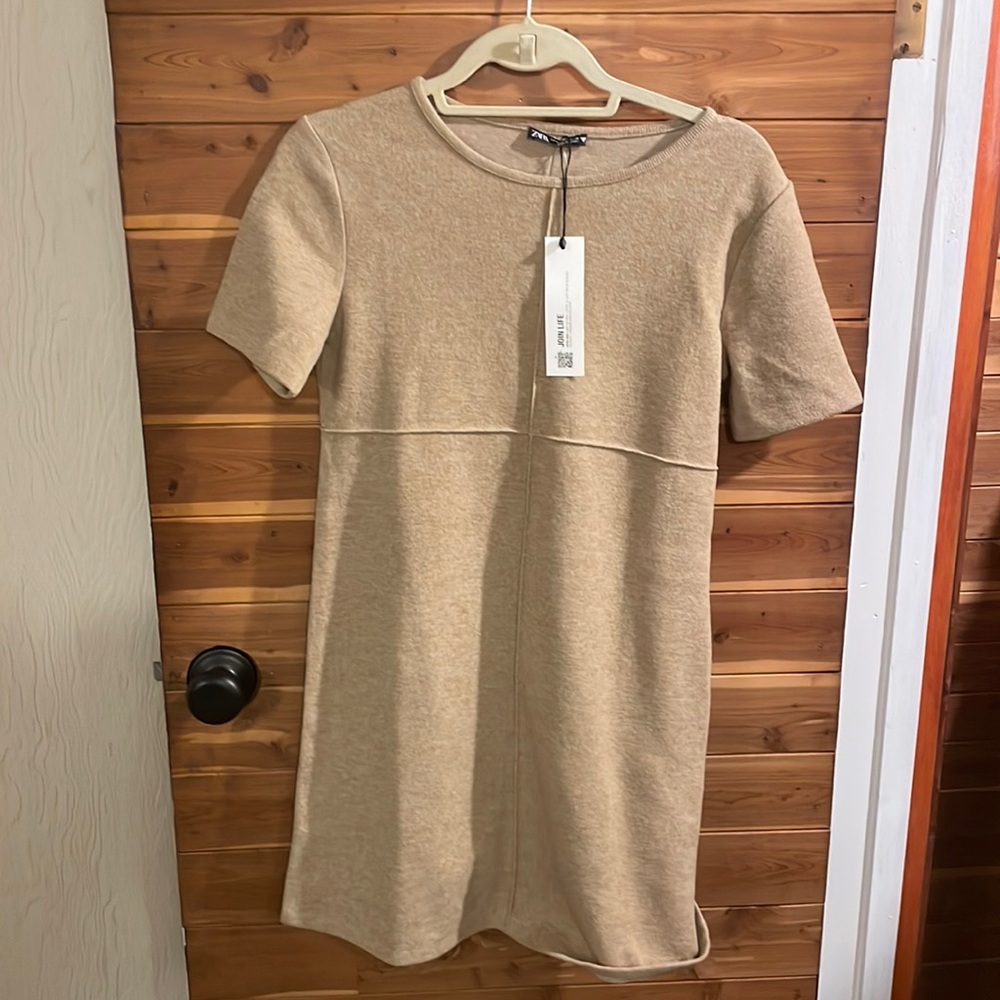 Zara short sleeve mini dress